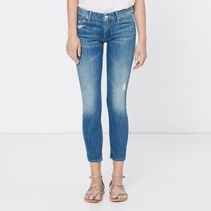 Mother looker crop jeans in graffiti girl size 26